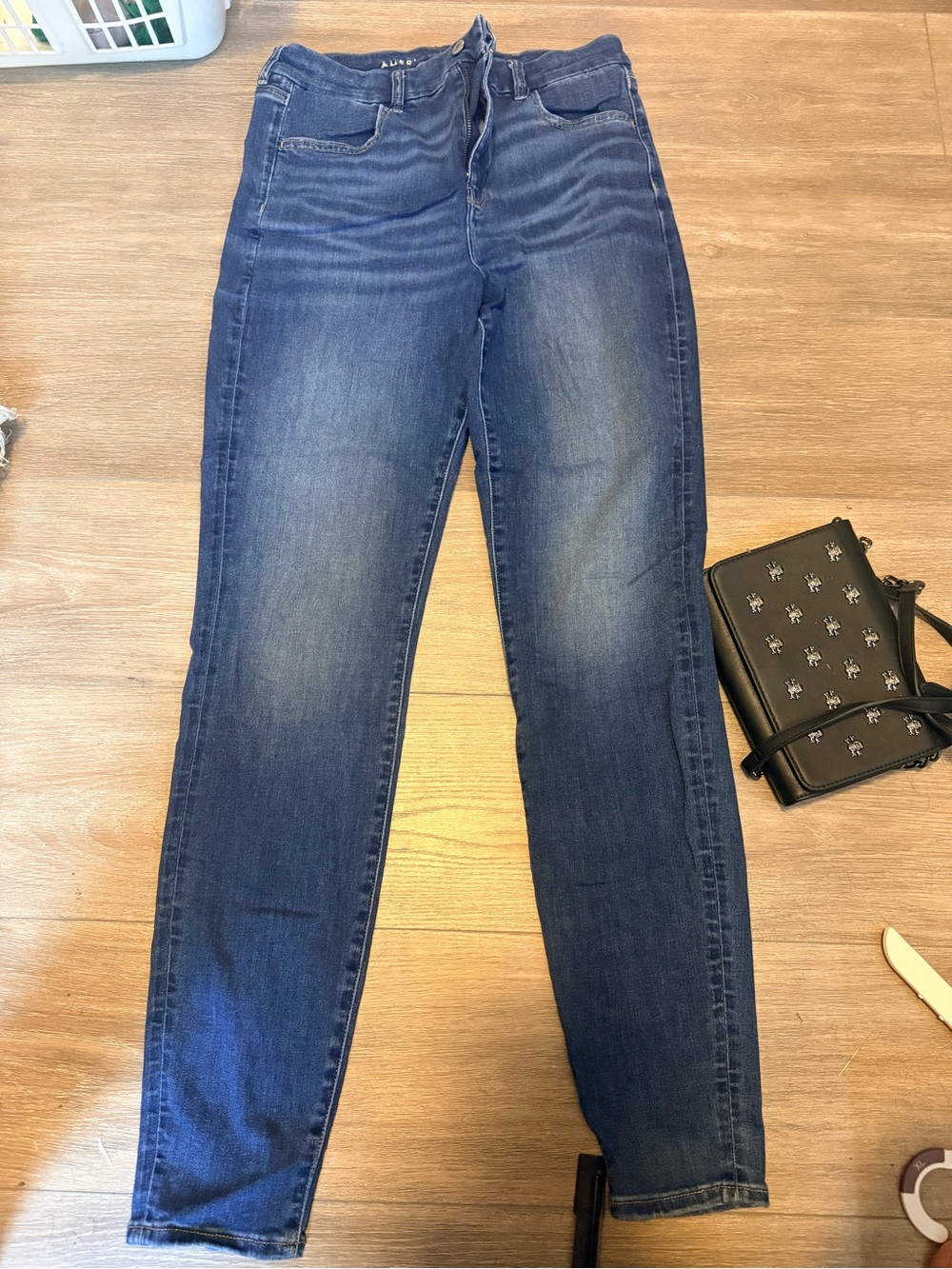 American Eagle Blue Stretch extra long